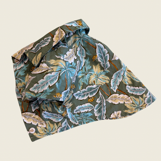 Botanical Aloha shirt / Vintage-style botanical shirt